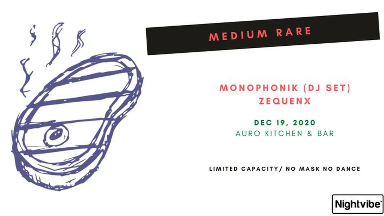 Medium Rare ft Monophonik (DJ Set) & Zequenx