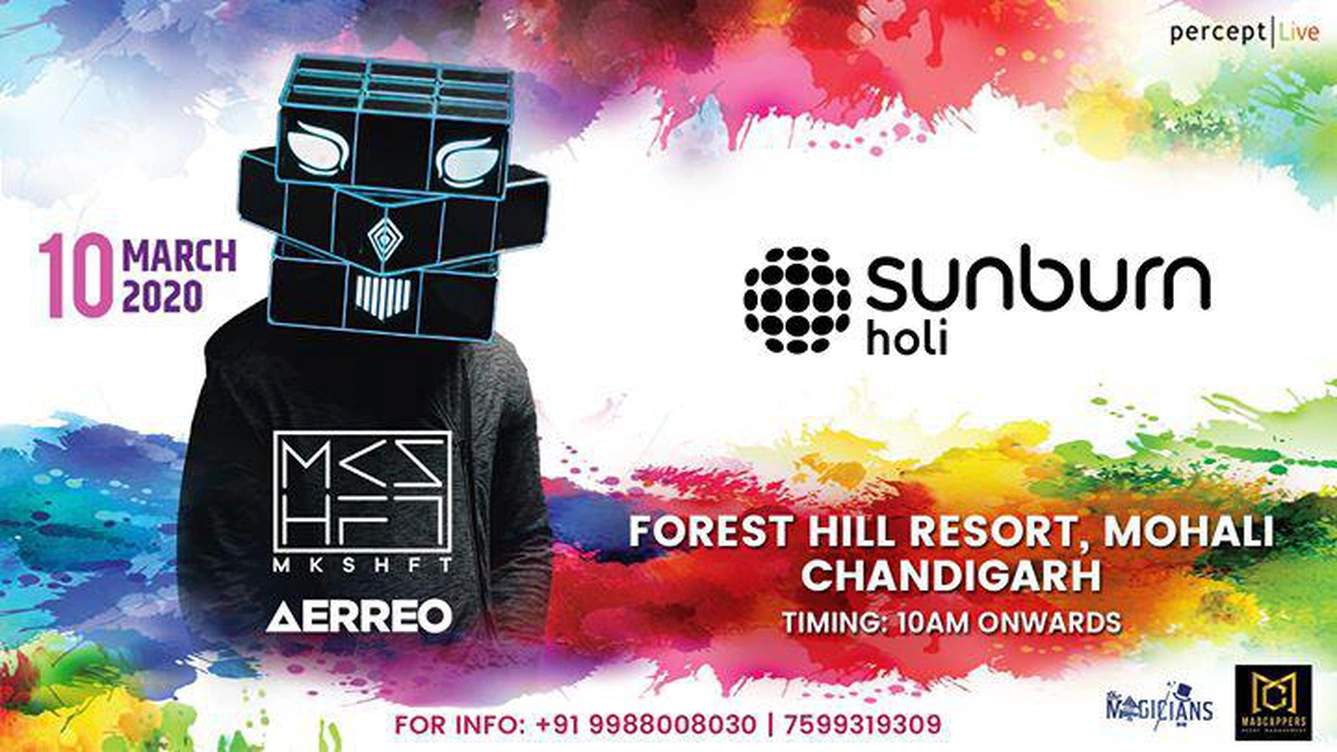 Sunburn Holi with Mkshft & Aerreo - Chandigarh