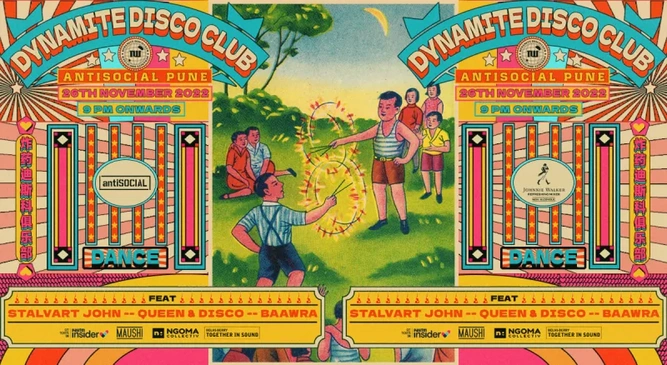 Dynamite Disco Club feat. Stalvart John + Queen & Disco (UK) + Baawra | antiSOCIAL Pune
