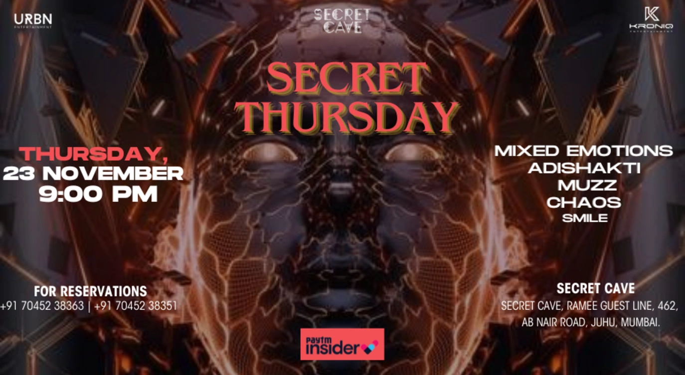 Secret Thursday Ft. Mixed Emotion & Adishakti at Secret Cave