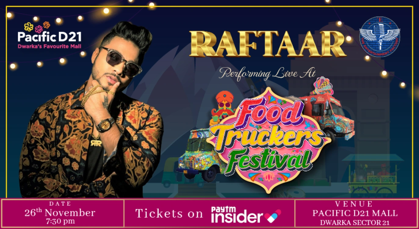 Raftaar performing Live at Food Truckers Festival in Dwarka
