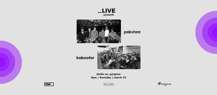 Underscore Live Presents Pakshee & Kabootar at Studio Xo Bar, Gurgaon