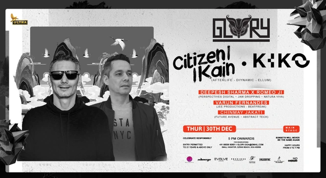 Citizen Kain & Kiko @GLORY, Goa