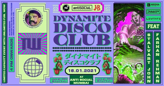 Dynamite Disco Club 023 feat Stalvart John and Farhan Rehman at antiSocial, Mumbai