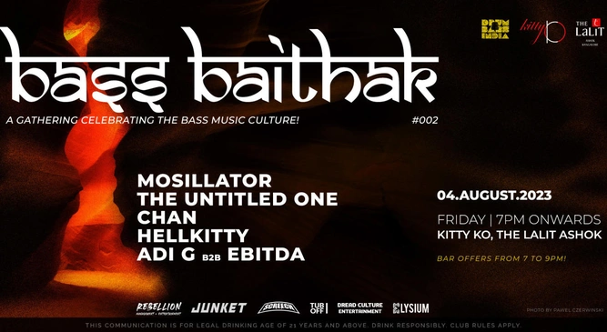 Drum and Bass India x Kitty Ko presents - Bass Baithak 002 ft. Mosillator, The Untitled One & More!