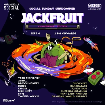 Social Sunday Sundowner presents Jackfruit Dance Party #KoramangalaSocial