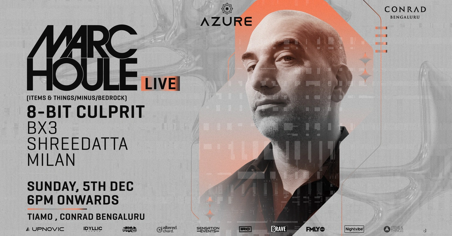 Azure presents Marc Houle Live (Minus / Bedrock / Items&Things)