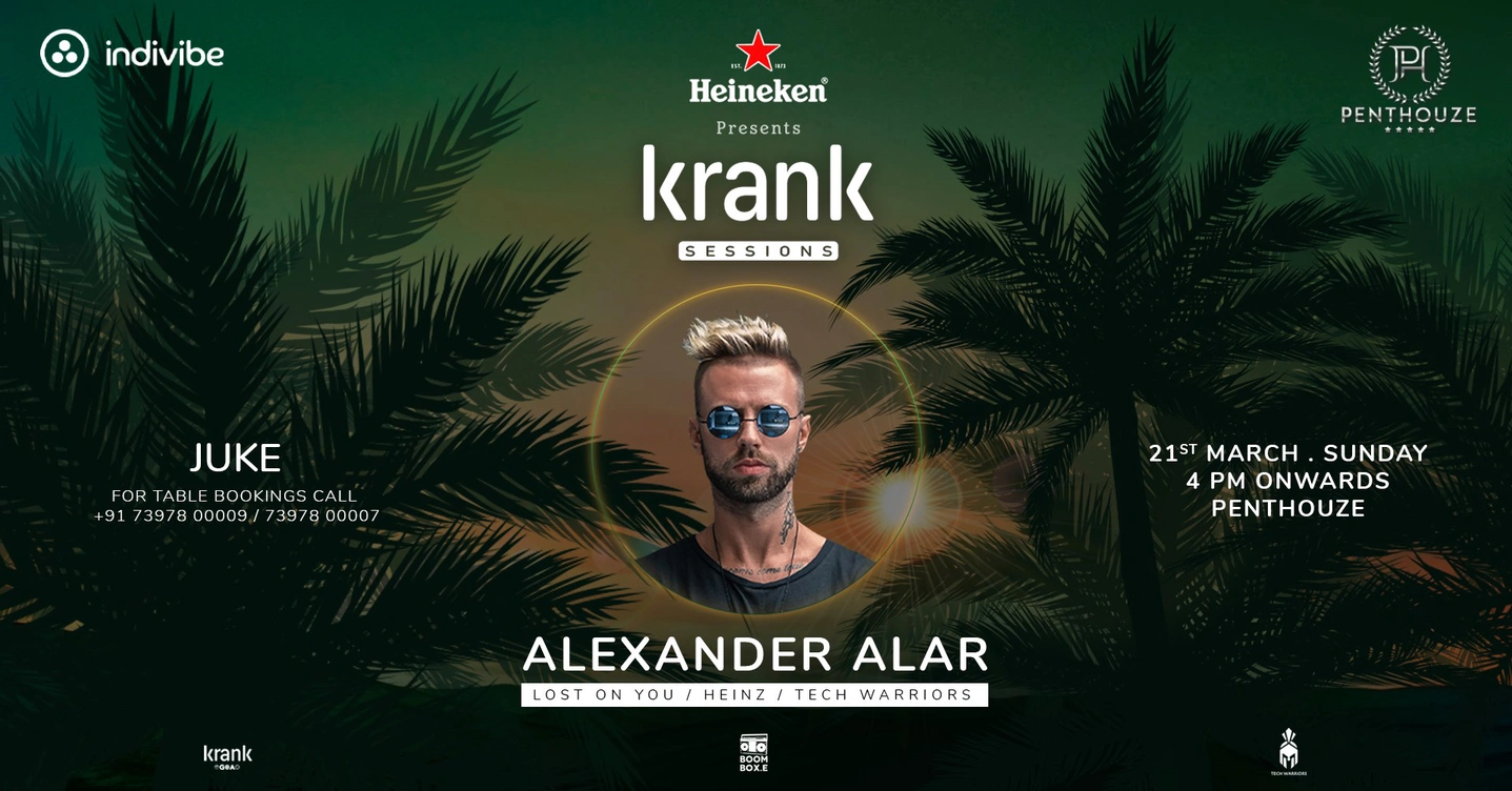 Krank Sessions x Penthouze with ALEXANDER ALAR (Lost On You / Heinz Music) | Pune | Limited Capacity