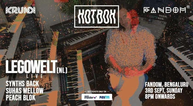 Krunk presents Hotbox ft. Legowelt (NL), Synths Back, Suhas Mellow,  Peach Blok