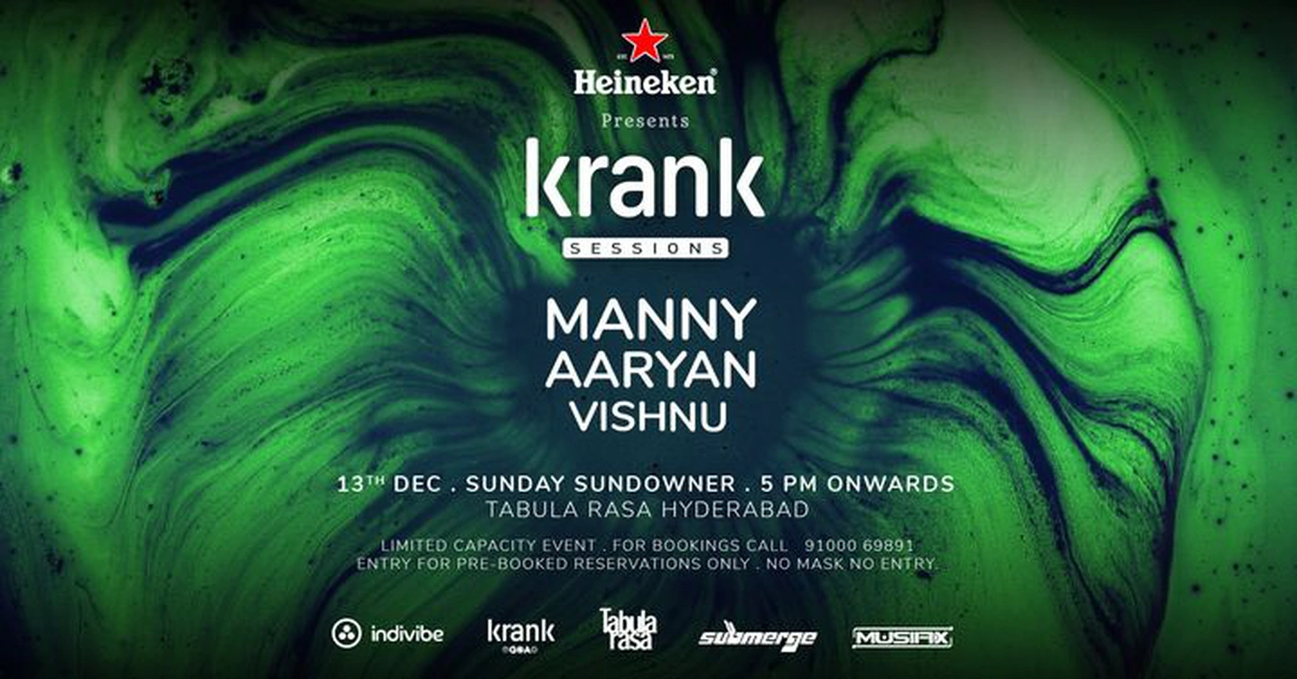 Krank Sessions x Musifix feat. Manny, Aaryan & Vishnu | Hyderabad | Limited Capacity