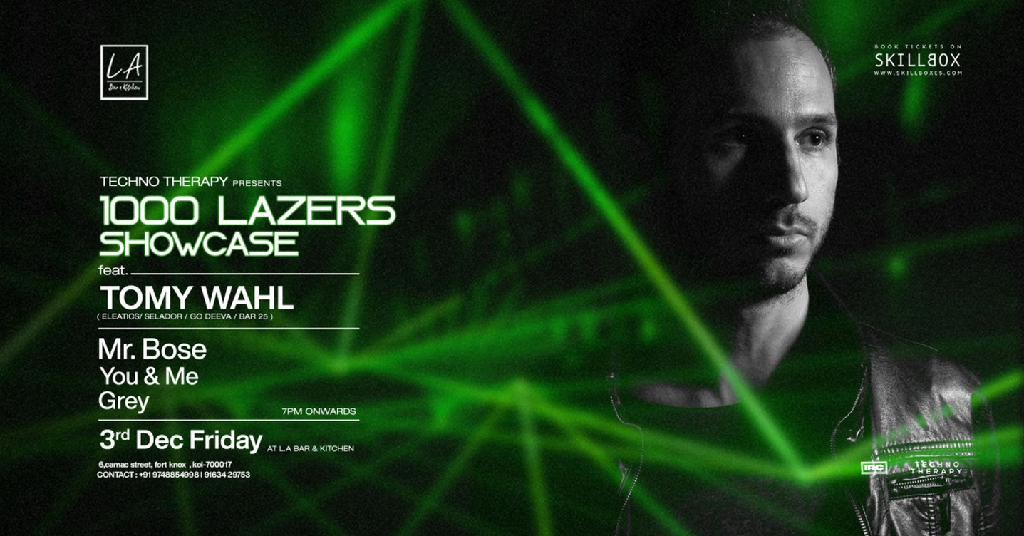 Techno Therapy Presents 1000 Lazers Showcase feat. Tomy Wahl