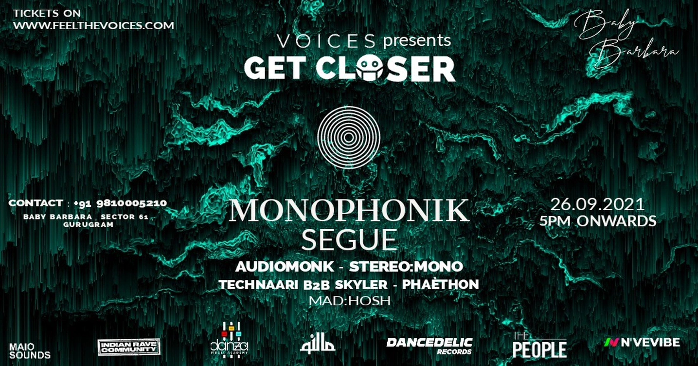 Voices Get Closer 5.0 ft Monophonik | Segue | Audiomonk | Stereo:Mono & More