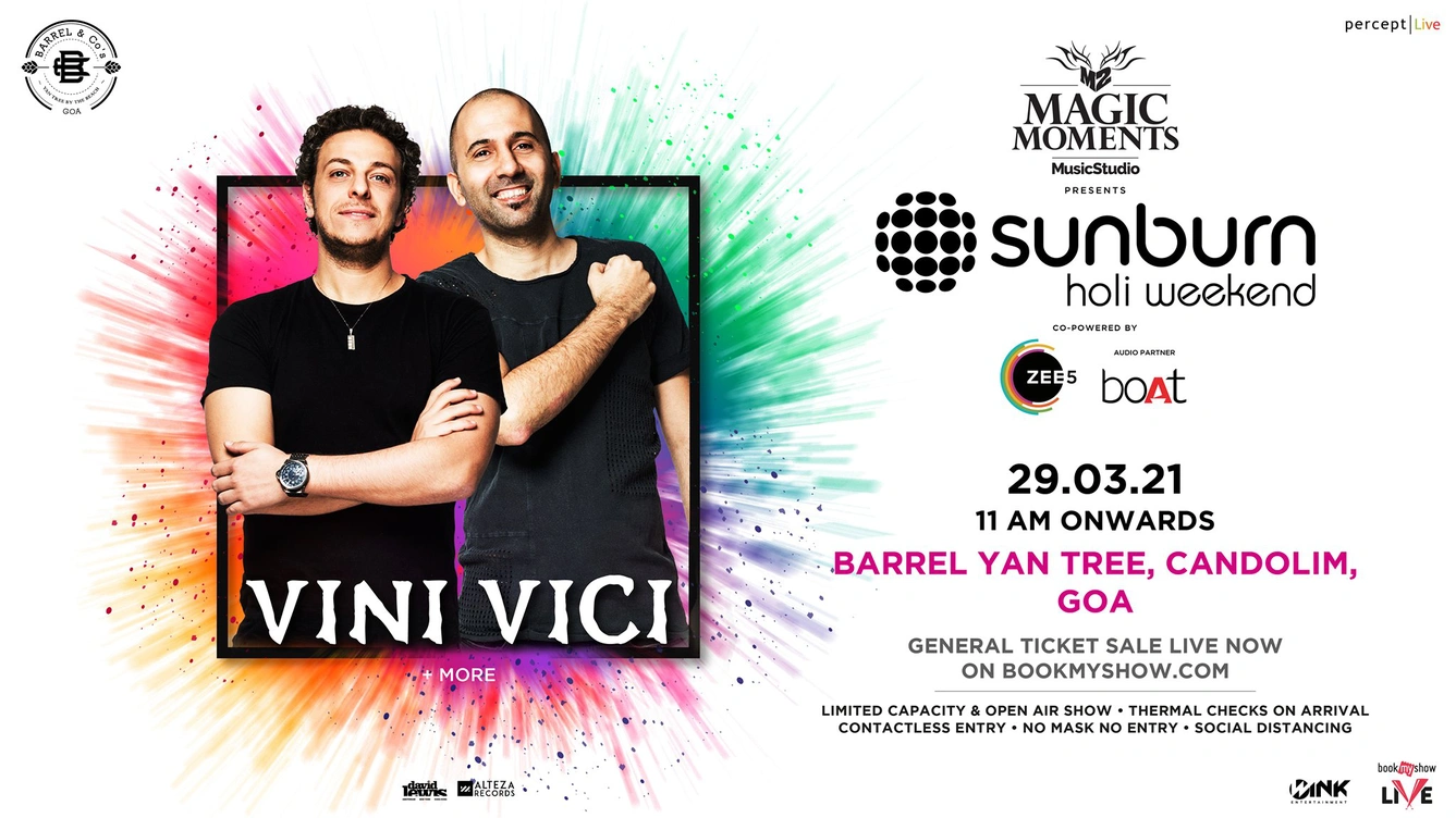 Sunburn Holi Weekend with Vini Vici - Goa