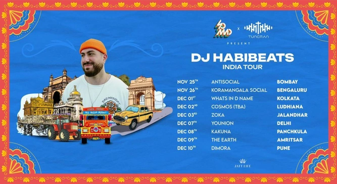 Social Select Sundaze X DJ Habibeats India Tour Ft. Kampai & Friends at Koramangala Social Bangalore