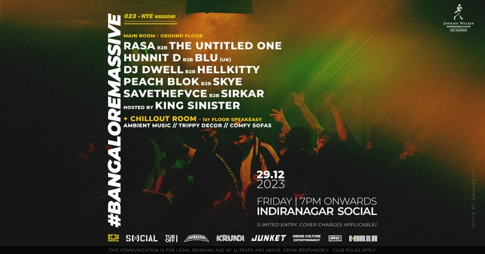 Drum and Bass India x Social presents - #BangaloreMassive 023 (NYE 2023 Weekend)